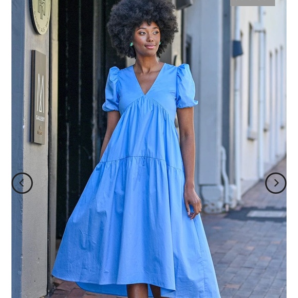 Wyatt Wylde NWT Cotton poplin high/low dress - Picture 1 of 3